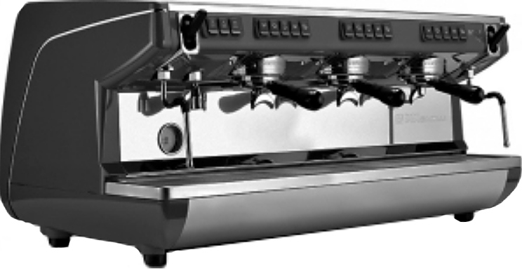 Nuova Simonelli Appia Life 3Gr V black высокие группы, экономайзер