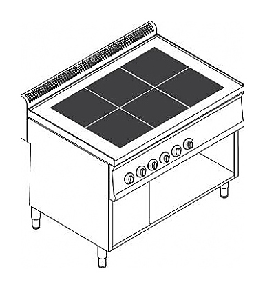 Плита электрическая Tecnoinox PCU105FE7