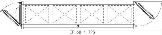 Шкаф расстоечный  Pavailler  CF 68 4 TPS 60X80 2 двери 4 тележки