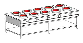 Плита индукционная WOK Heidebrenner ETK-I-W 761939