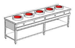 Плита индукционная WOK Heidebrenner ETK-I-W 761549