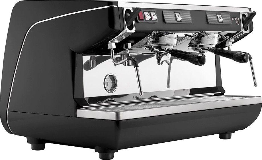 Кофемашина Nuova Simonelli Appia Life 2Gr S black высокие группы, экономайзер